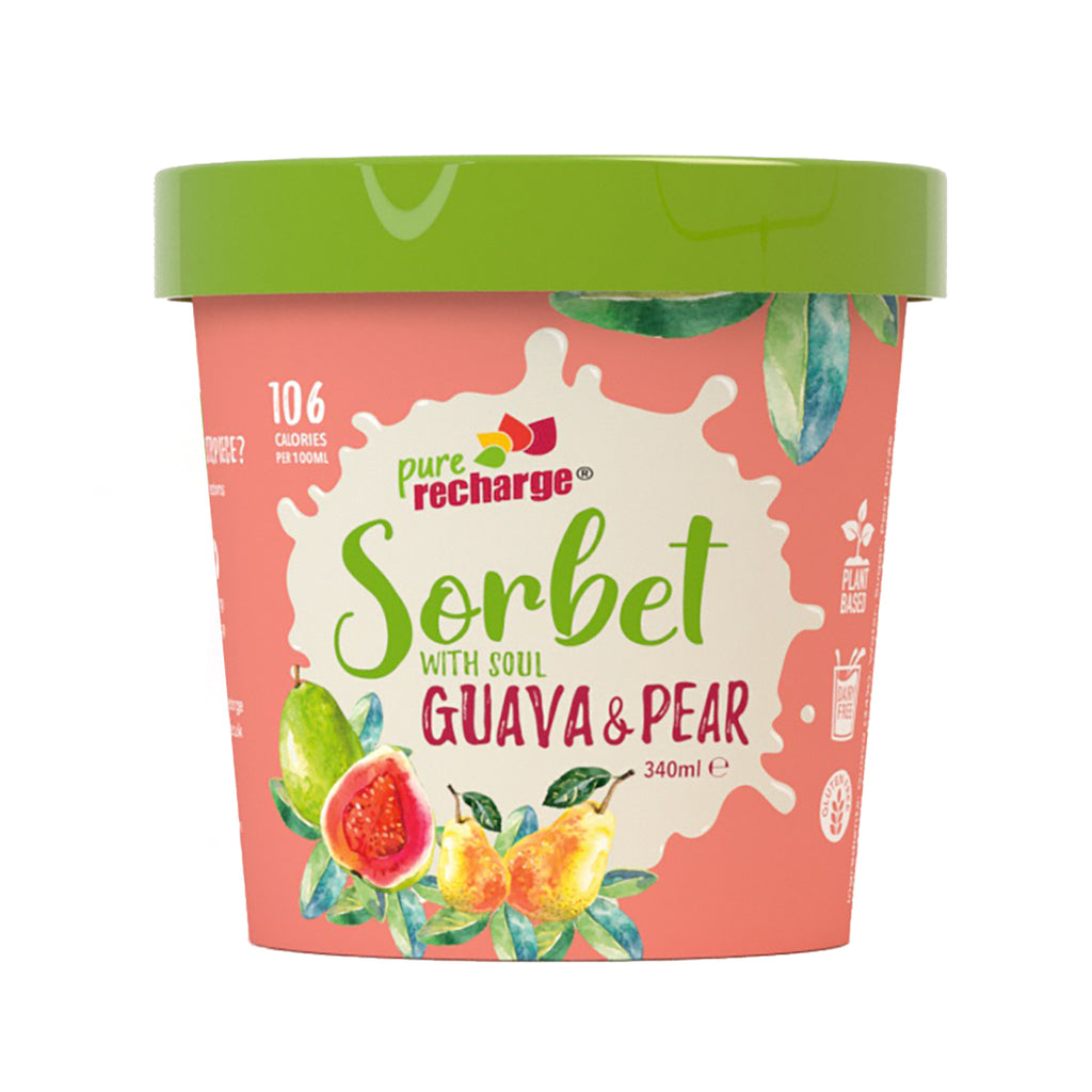 Pure Recharge Guava & Pear sorbet pot